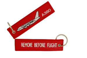 Key ring - original - A380 / Remove Before Flight