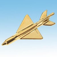 Pin Badge Mikoyan MiG21 Gold colour 