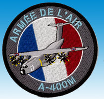 Gestickte Abzeichen A400M French Air Force