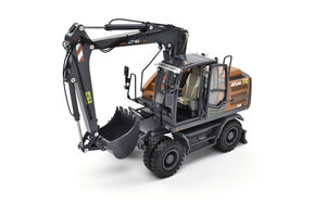 Atlas 160W Mobilbagger mit Nokian-Reifen.