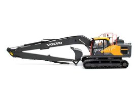 Volvo EC220Elr Pásové rýpadlo s dlhým dosahom