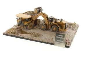 Weathered Set CAT 797 + CAT 994K - diorama