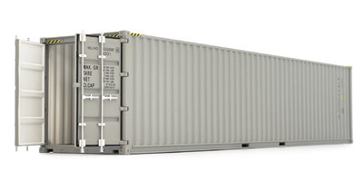 40 FT SEA SHIPPING CONTAINER, GREY