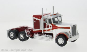 Freightliner FLC 120 64 T, silver/red, 1977