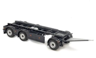 Hákový kontejnerový přívěs GS Meppel Scania antracit