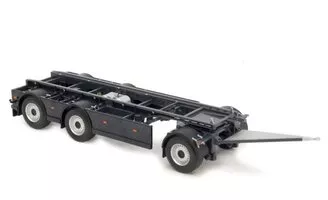 Hákový kontejnerový přívěs GS Meppel Scania antracit