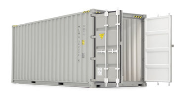 Container 20 ft Sea transport, Grey