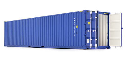 40 FT SEA SHIPPING CONTAINER, BLUE