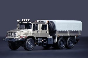 MERCEDES-BENZ Zetros 6x6 double cab covered carrier 