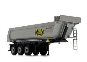 Meiller three-axle tipper semitrailer - silver