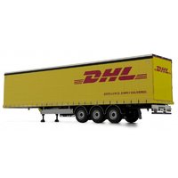 Pacton curtainsider trailer yellow DHL edition