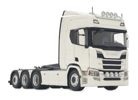 Scania R500 Serie mit Hakenlift, weiß