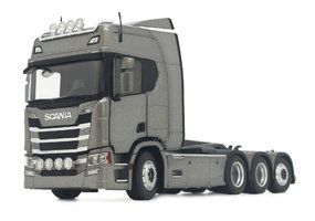 Scania R500 s hákovým nosičom, strieborná