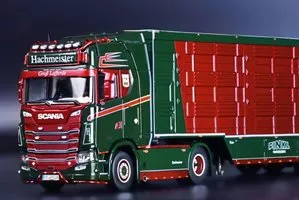 SCANIA SERIES S HIGHROOF 4x2 avec remorque 3 essieux HACHMEISTER