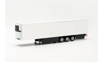 REFRIGERATED BOX TRAILER WITH PALLET BOX AND REAR SIDE PANEL, WHITE