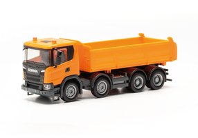 Scania XT17 Meiler three-way tipper, orange