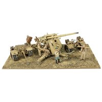 German Krupp 88mm FlaK 36, Flak Rohr 18 gun barrel and towing vehicle sd.202