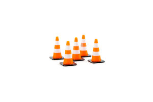 Traffic cone set of 5 pcs for scale 1:32