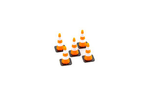 Traffic cone set of 5 pcs for scale 1:43