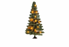 Osvětlený vánoční strom