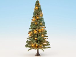 Rozsvietený vianočný stromček