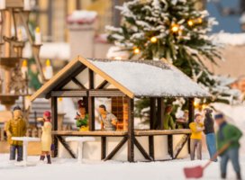 Stand mit Glühwein