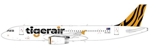 Airbus A320 Tigerair so stojanom