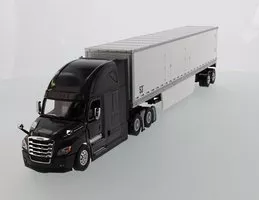 Freightliner Cascadia w. 53' Ťahač + Príves - šedá + biela