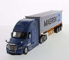 Freightliner Cascadia w. 40' Ťahač + Príves - modrá, žltá   