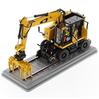 CAT M323F Rail Wheeled Excavator (Safety Yellow)