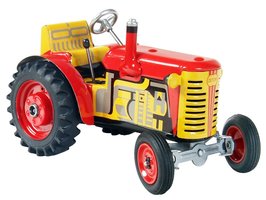 Tractor ZETOR solo - metal discs - red