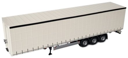 Pacton curtainsider trailer white