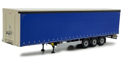 Pacton curtainsider trailer plain blue