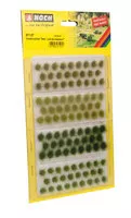 Set  - trsy trávy „svetlé a tmavo zelené - 104ks