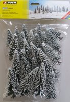 Snowy Fir Trees 25 pieces, 5 - 14 cm high
