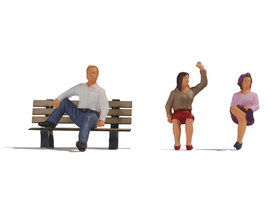 Sitting People - set 3pcs