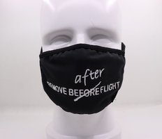 Rúško-  Remove AFTER Flight čierne