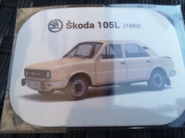 Magnetka Škoda 105L (1980) kavová