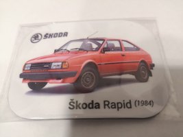 Magnetka Škoda Rapid červená