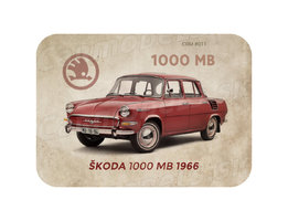 Magnetka Škoda 1000 MB (1966) červená