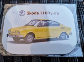 Magnetka Škoda 110R (1973) žltá