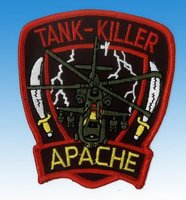 Gesticktes Abzeichen Tank Killer Apache