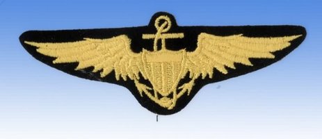 Gesticktes Abzeichen Brevet US-Marine-Pilot Wings