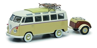 VW T1b Samba with Westfalia trailer „Wintersport“