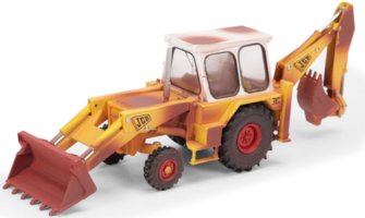 JCB 3C Mark III Baggerlader Rusty Version 