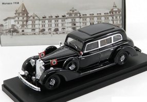 MERCEDES BENZ - 770 LIMOUSINE MONACO 1938 WITH FIGURES ADOLF HITLER - EVA BRAUN - EXCLUSIVE