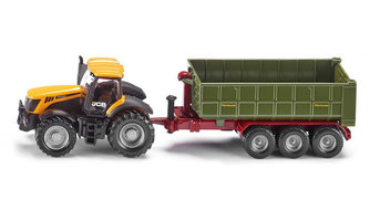 SIKU FARMER - JCB with hook-lift trailer