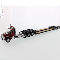 Kenworth T880 tractor SFFA Daycab tridem mit Anhänger L rot 120, Enhancer, Jeep