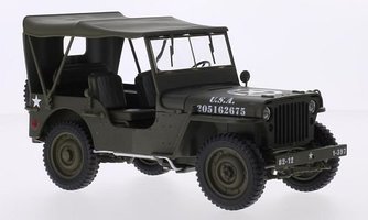 Car Jeep Willys, matt olive, U.S. Army