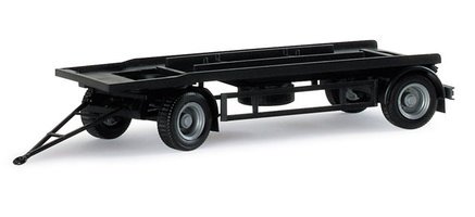 Trailer für Container, schwarz
